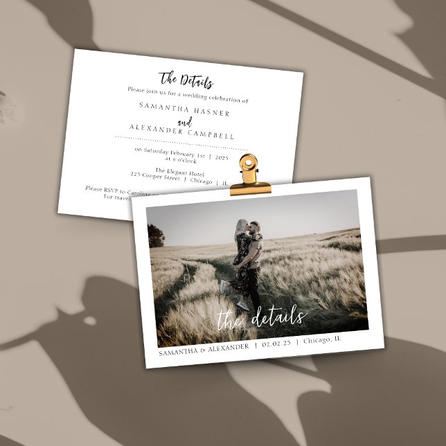 Personalização de Foto de Convite de Boho Elegante (Criador carregado)