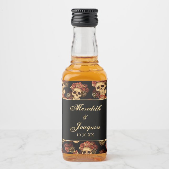 Personalização de Rosa vermelha Negra de Casamento (Frente)