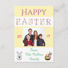 Personalização do Cartão com fotos da família Bunn