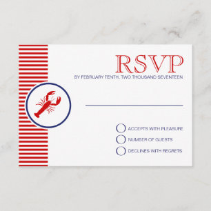 Personalização do Tema Náutico de Casamento RSVP L