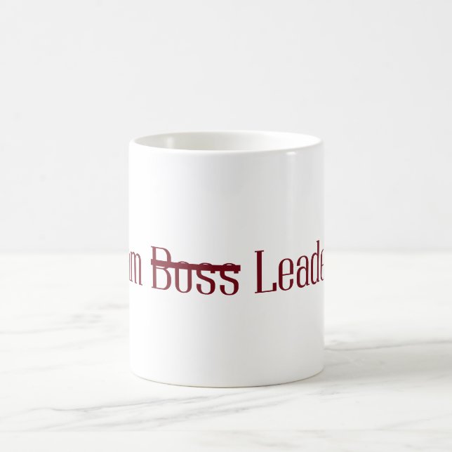 Personalização líder não boos caneca clásica (Centro)