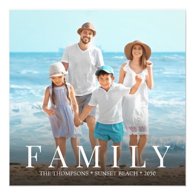 Personalização minimalista da família de fotos mod (Frente)