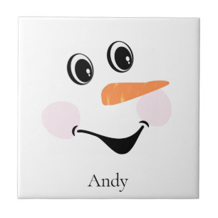 Personalização Moderna de Snowman sorridente face
