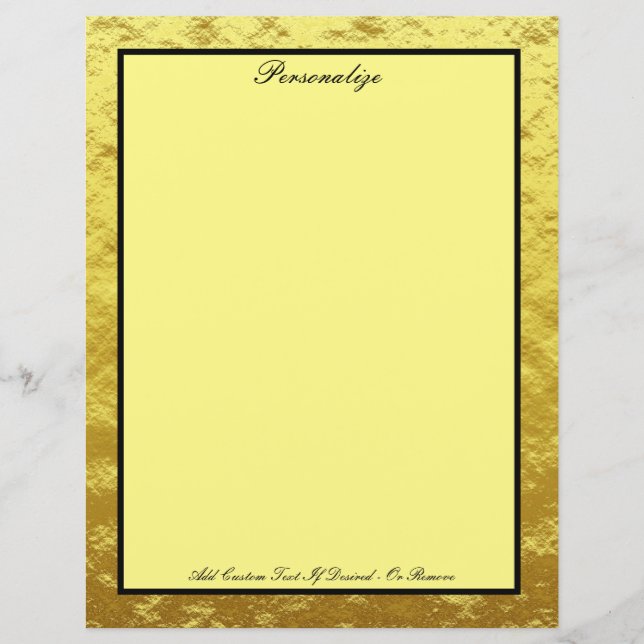 Personalização profissional Dourada e preta elegan (Frente)