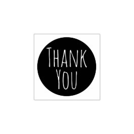 Personalização Simples Obrigado Carimbo De Borrach