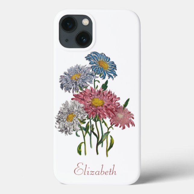 Personalizada China Asters Case-Mate capas de ipho (Verso)