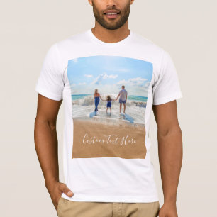 Personalizada sua camisa fotográfica com texto per