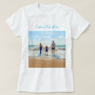 Personalizada sua camisa fotográfica com texto per