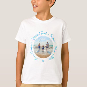 Personalizada sua camisa fotográfica com texto per
