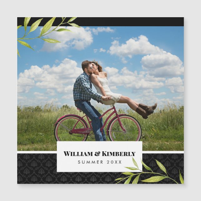 Personalizada sua foto com Laurel e Damask (Frente)