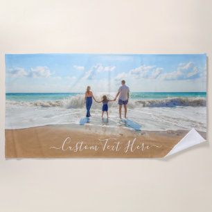 Personalizada sua toalha de praia com texto person