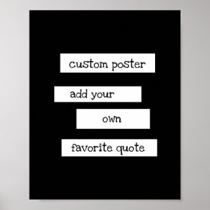 personalizado adicione seu chic moderno poster de