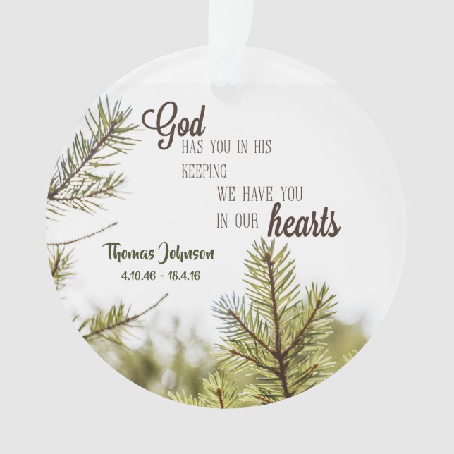 Personalizado alguém em nosso ornamento de (Frente)