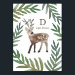 Personalizado | Amado Impressão de Arte Profunda<br><div class="desc">Pintura rústica personalizada,  querida e folhagem,  projetada por Shelby Allison.</div>