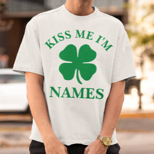 Personalizado beije-me camisa do dia de St Patrick