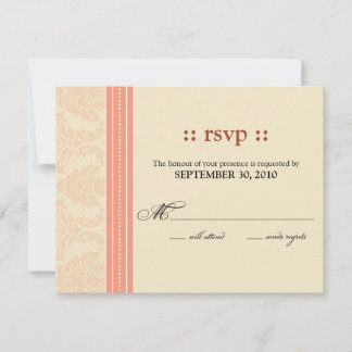:personalizado: Cartão de Resposta Coral/Cream Dam