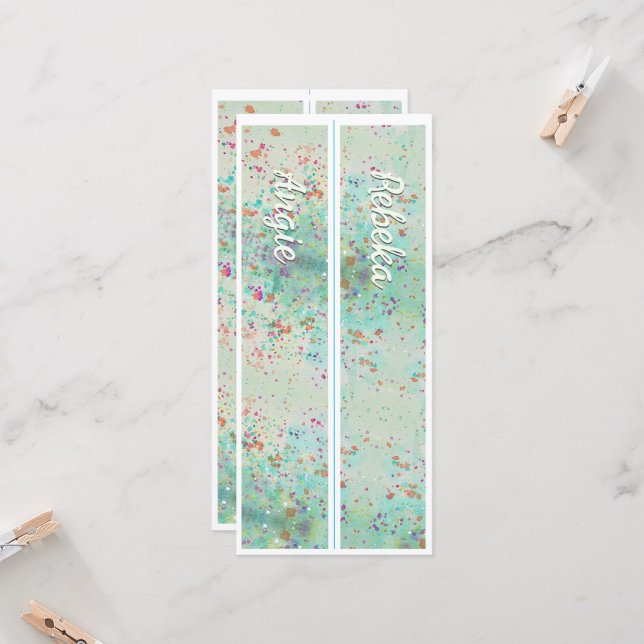 Personalizado Com Pintor De Nome Dividir Dois Favo (Frente/Verso In Situ)