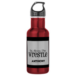 Personalizado coma, durma, jogue a garrafa de água