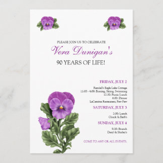 :personalizado: Convite de aniversário Pansy