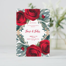 [Personalizado] Convite para Casamento de Rosas Le
