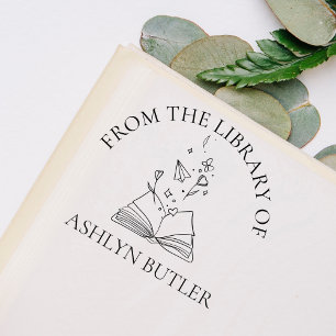 Personalizado Da Biblioteca Do Carimbo