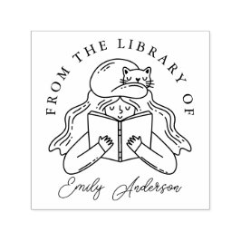 Personalizado da Biblioteca do Carimbo de Livro