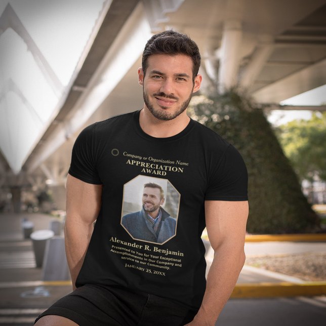 Personalizado da Empresa de Fotos de Prêmios de Fu (Employee Awards Photo Business Company Custom Tri-Blend Shirt for your  deserving employees. )