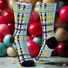 Personalizado de Azul, Amarelo e Tartan Preto Pers
