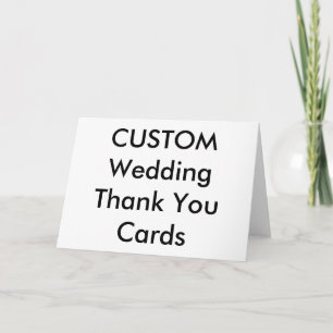 Personalizado De Casamento Obrigado Cartões 7" x 5