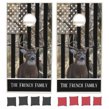 Personalizado Deer Camo American Flag Cornhole