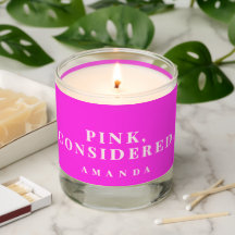 Personalizado Divertido Neon Rosa Quente Minimalis