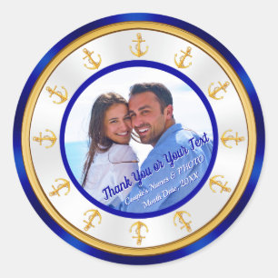 Personalizado e foto que Wedding etiquetas