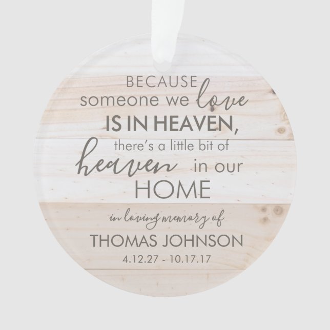 Personalizado Em Ornamento Acrílico Do Céu (Frente)