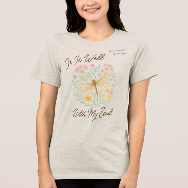 Personalizado "Está Bem Com A Minha Alma" Boho Dra (Frente)