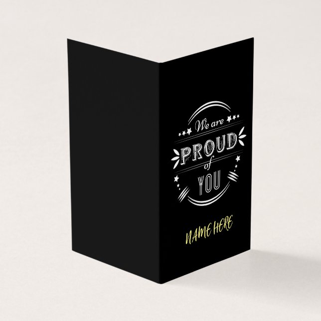 Personalizado, estamos orgulhosos de você (Exterior)