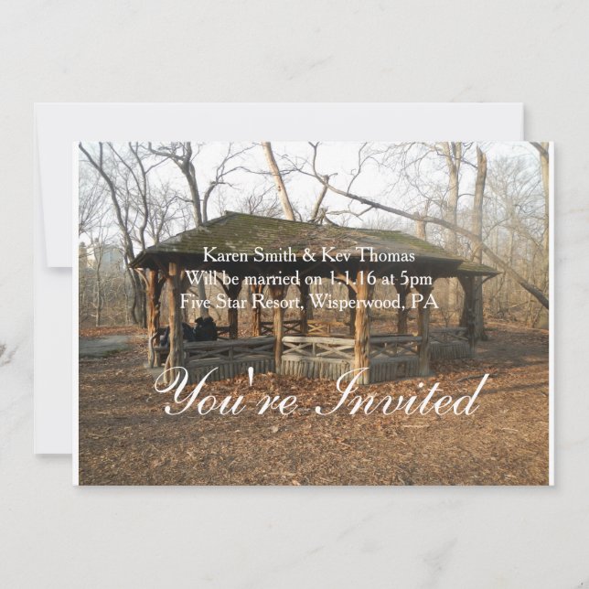 Personalizado este belo convite russo (Frente)