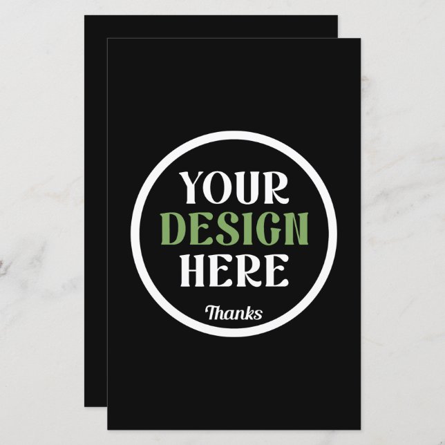 personalizado, exclusivo, elegante e minimalista (Frente/Verso)