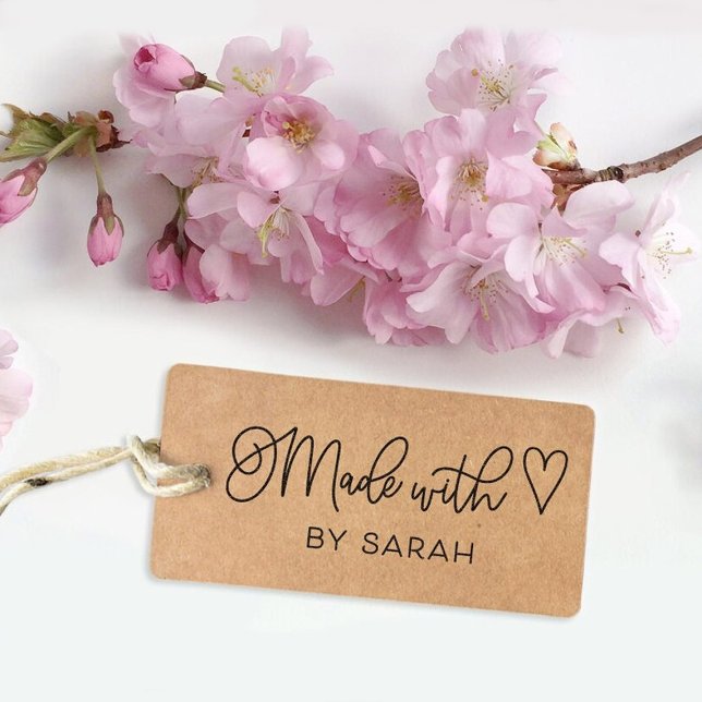 Personalizado Fabricado Com Carinho Carimbo De Art (Criador carregado)