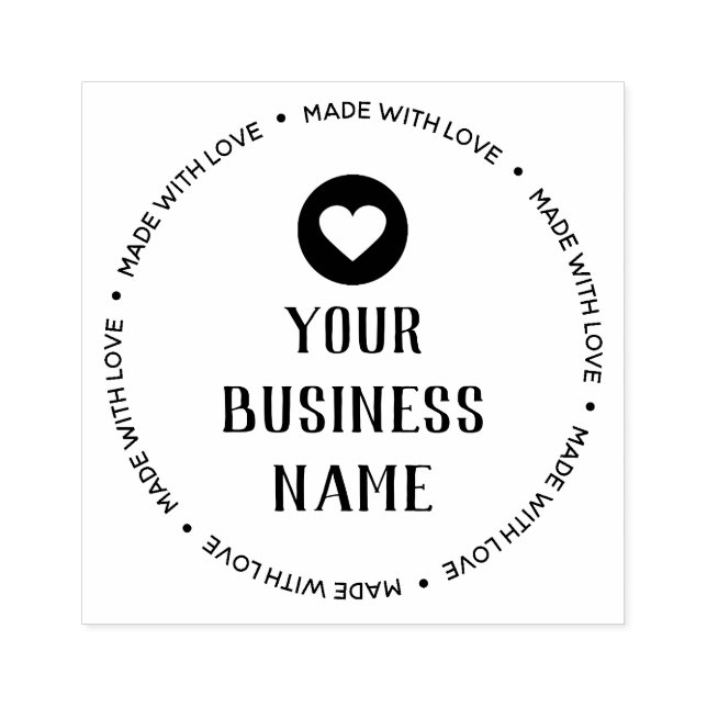 Personalizado Feito Com Carimbo De Amor (Impressão)