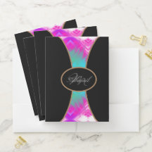 Personalizado Geométrico Branco Cor-de-Rosa Elegan