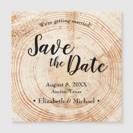 Personalizado Guardar a data Impressão de madeira