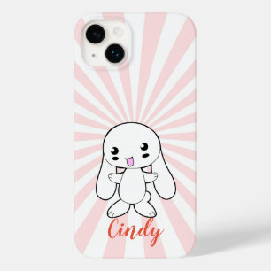 Personalizado Hug do Coelhinho de Kawaii (rosa)