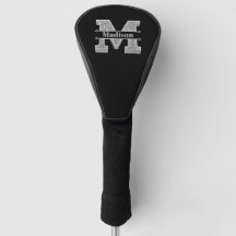 Personalizado M Inicial Silver Monograma Seu Nome