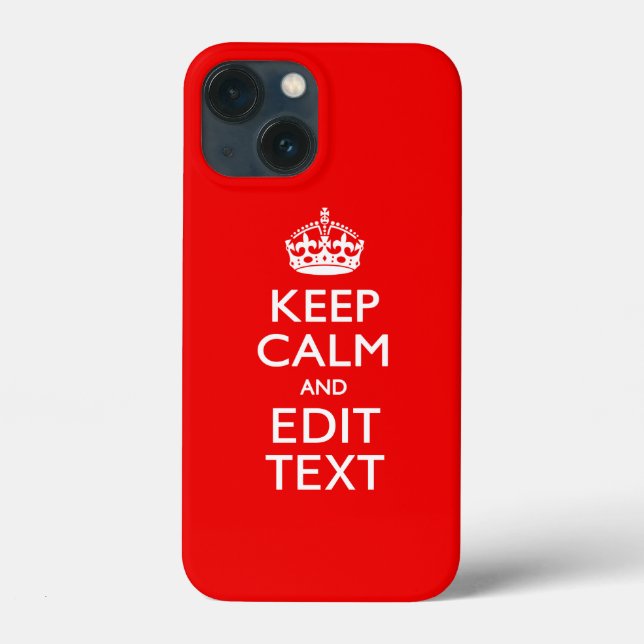 Personalizado MANTENHA A CALMA E Edite o Texto VER (Verso)