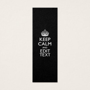 Personalizado mantenha calmo e edite o texto no