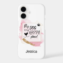 Personalizado Meu Cachorro é Meu Lugar Feliz