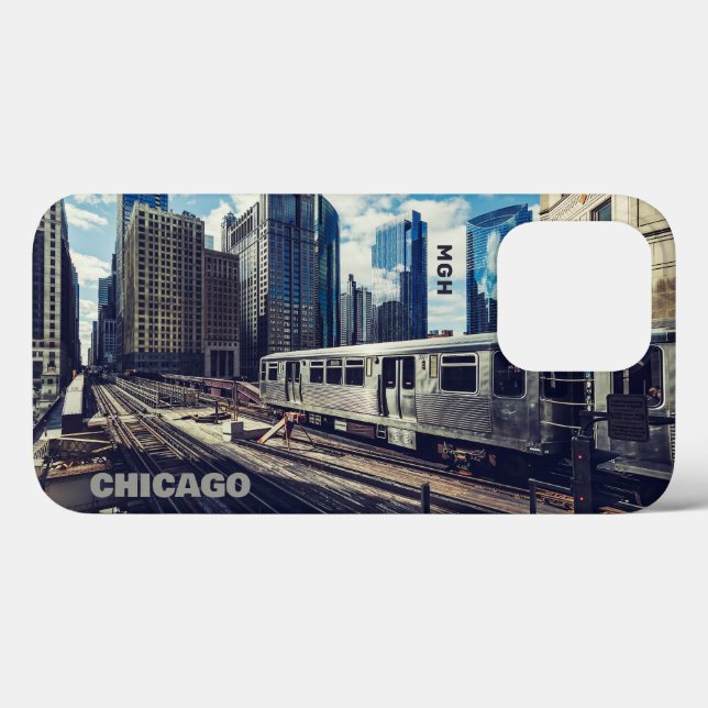 Personalizado Monograma Chicago EUA (Verso (horizontal))
