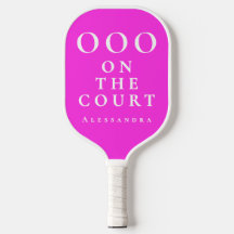 Personalizado Neon Rosa Quente Branco OOO Minimali