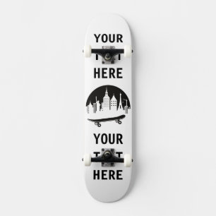 Personalizado - Nova Iorque com um Pequeno skate
