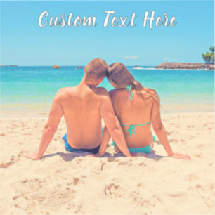 Personalizado o seu adesivo fotográfico com texto